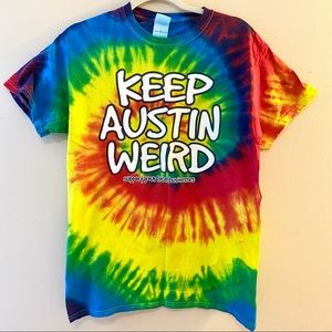 Keep Austin Weird tie-dye shirt